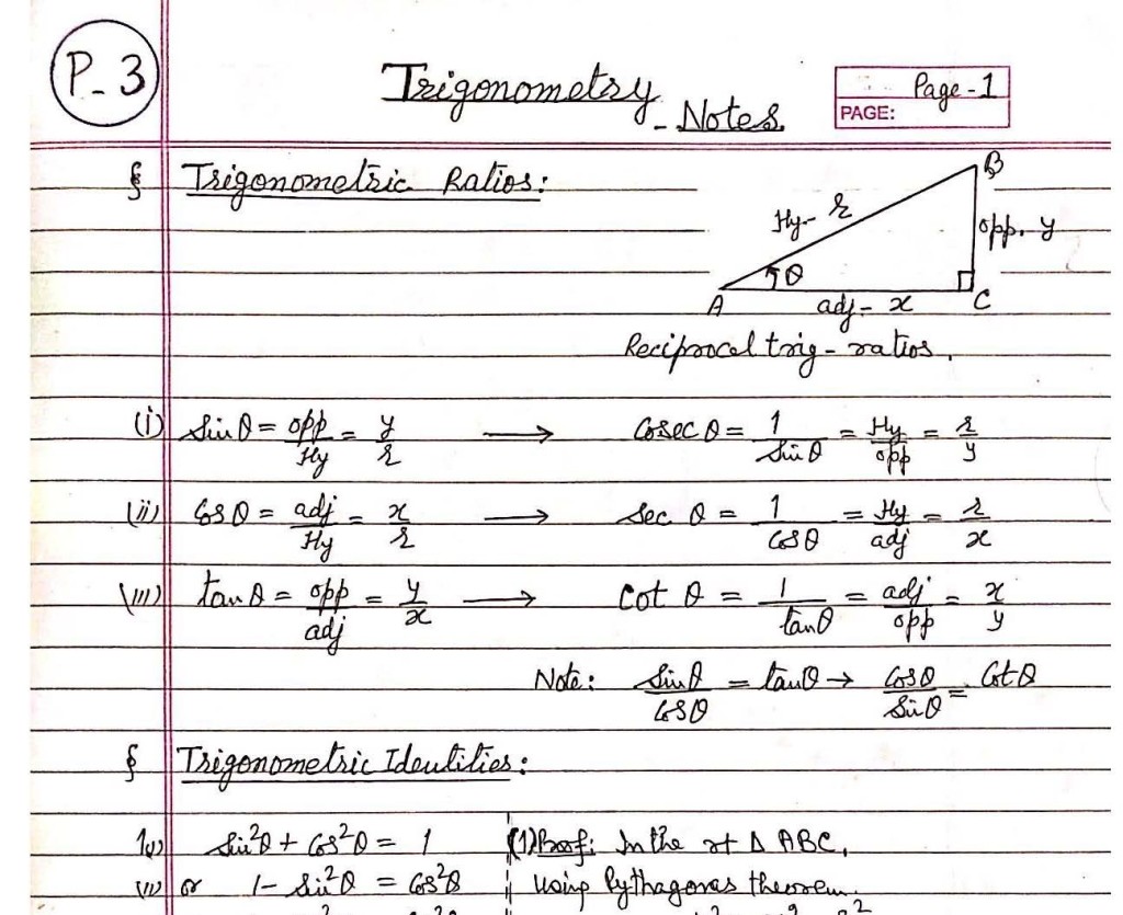 trigonometry worksheet igcse